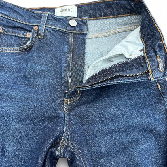 AGOLDE Nico Dark Wash Flare Leg High Rise Jeans Size 24 - Picture 5 of 9